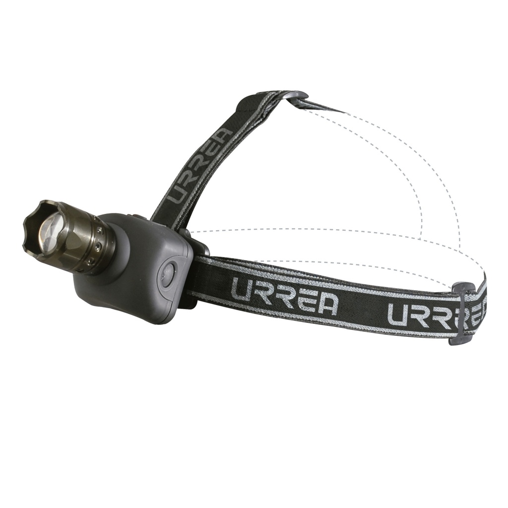 Linterna de LED para cabeza a baterías 3 pilas "AAA" de 100 lm Urrea