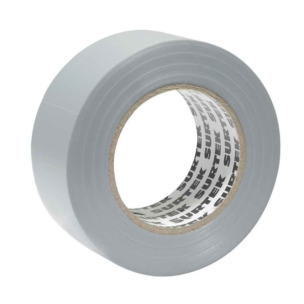 Cinta gris de PVC para ducto 48 mm x 45.7 m Surtek