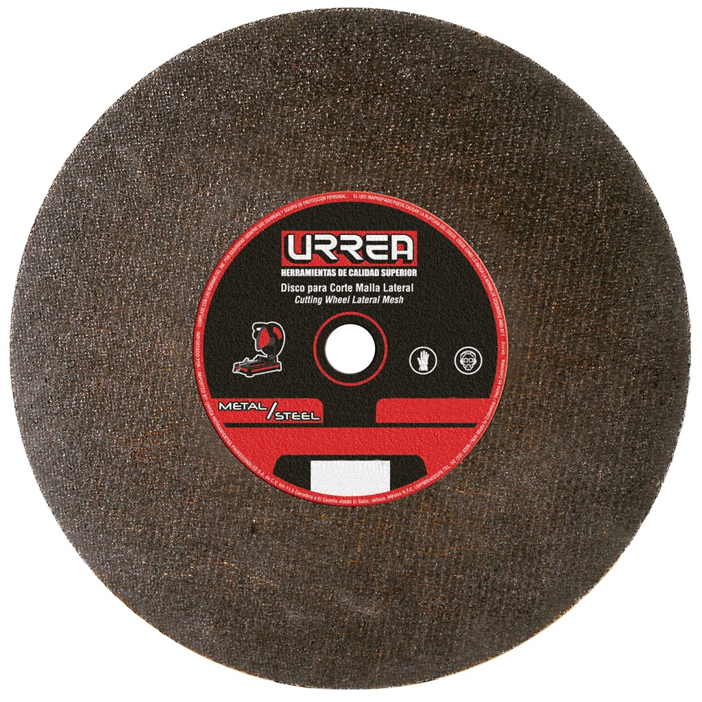 Disco abrasivo tipo 1 para metal, 4-1/2" x 1/16" Urrea
