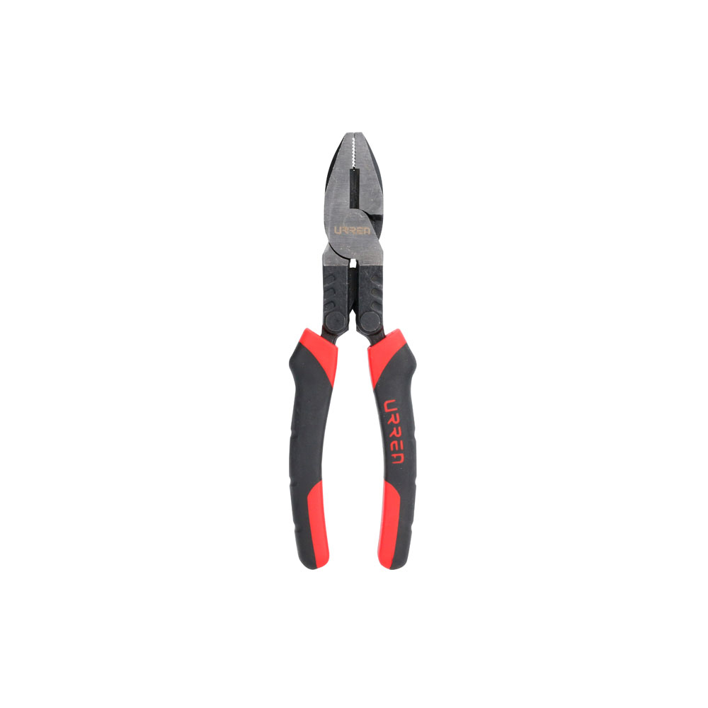 Pinza para electricista con mango bimaterial palanca compuesta de 8" universal Urrea