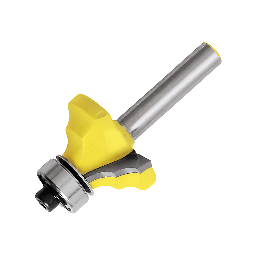 Broca para router de acero moldura clásica con balero 1-1/8" zanco de 1/4" Surtek
