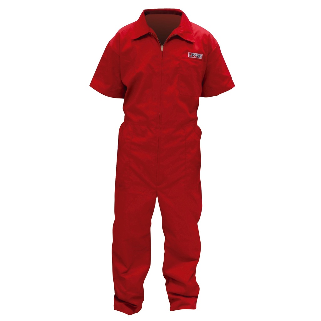 Overol color rojo talla EG Urrea