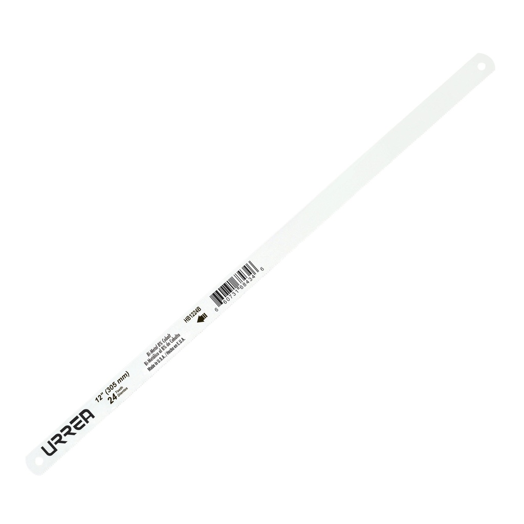 Segueta bimetálica de 12", 24 DPP, 10 piezas Urrea