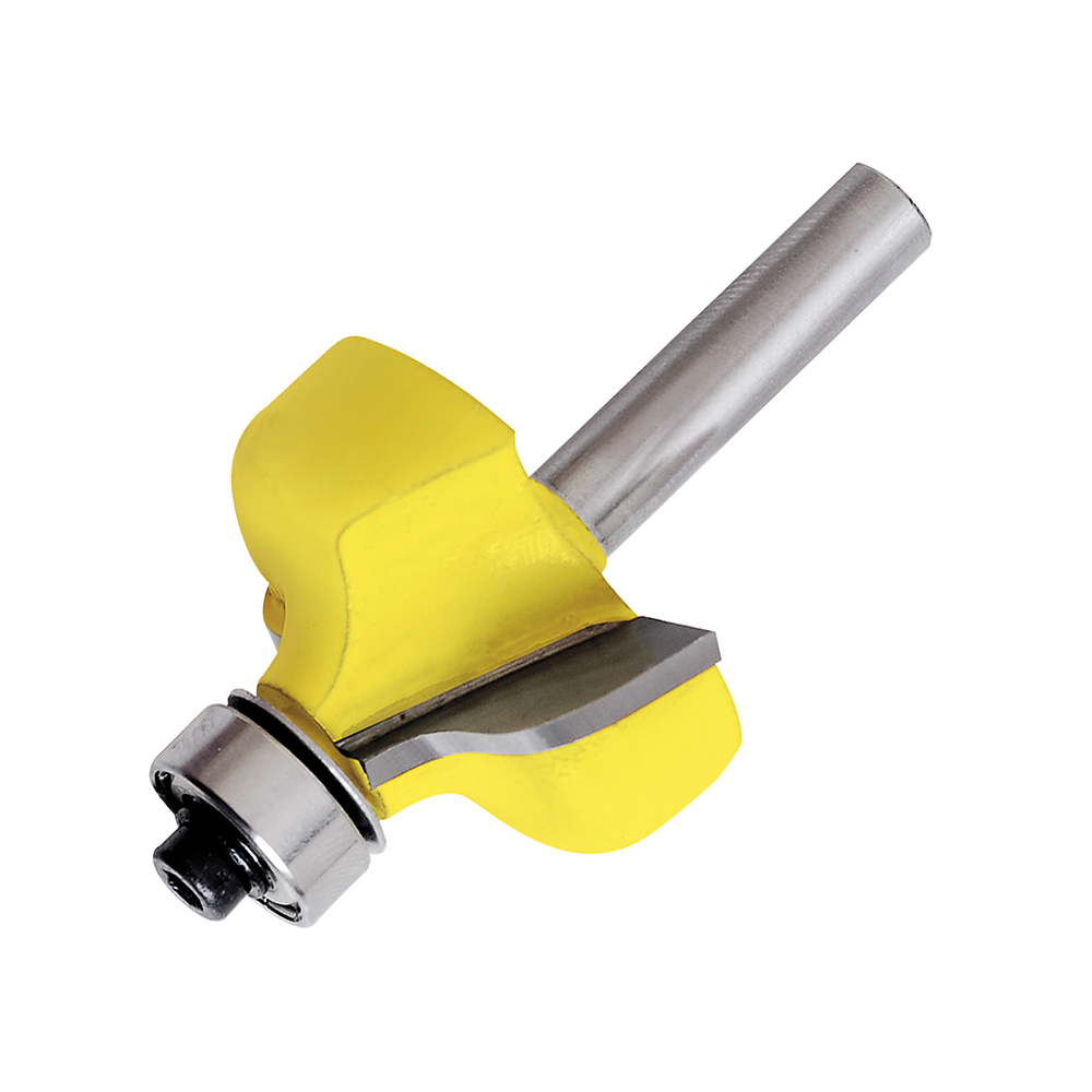 Broca para router de acero pecho de paloma con balero 1-1/8" zanco de 1/4" Surtek
