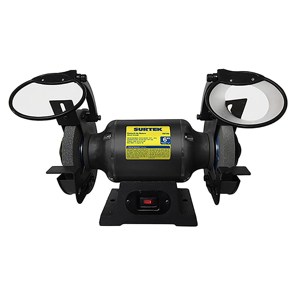 Esmeril de banco motor silencioso de inducción 6" 3/4 HP 550 W 120 V, 3450 RPM Surtek