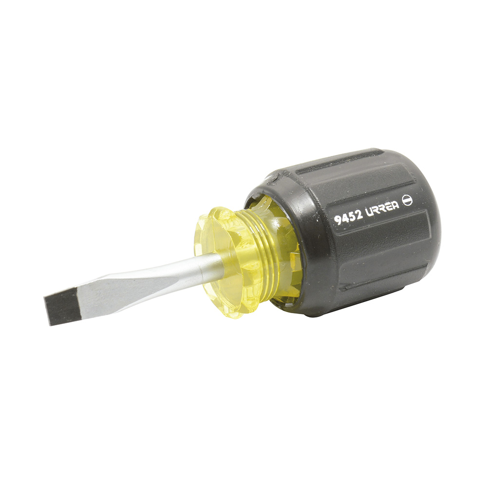 Destornillador con mango cushion grip, tipo trompo punta cab barra redonda 1/4" x 1-1/2" Urrea