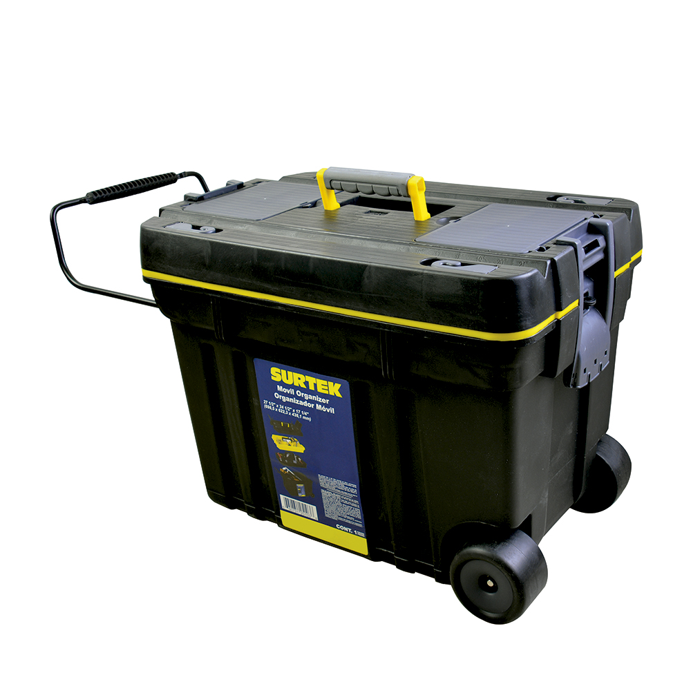 Organizador plástico móvil 14" x 24" 2 secciones Surtek