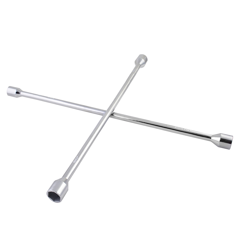 Llave de cruz cromada para minibús y camioneta doble rodado 26" Surtek