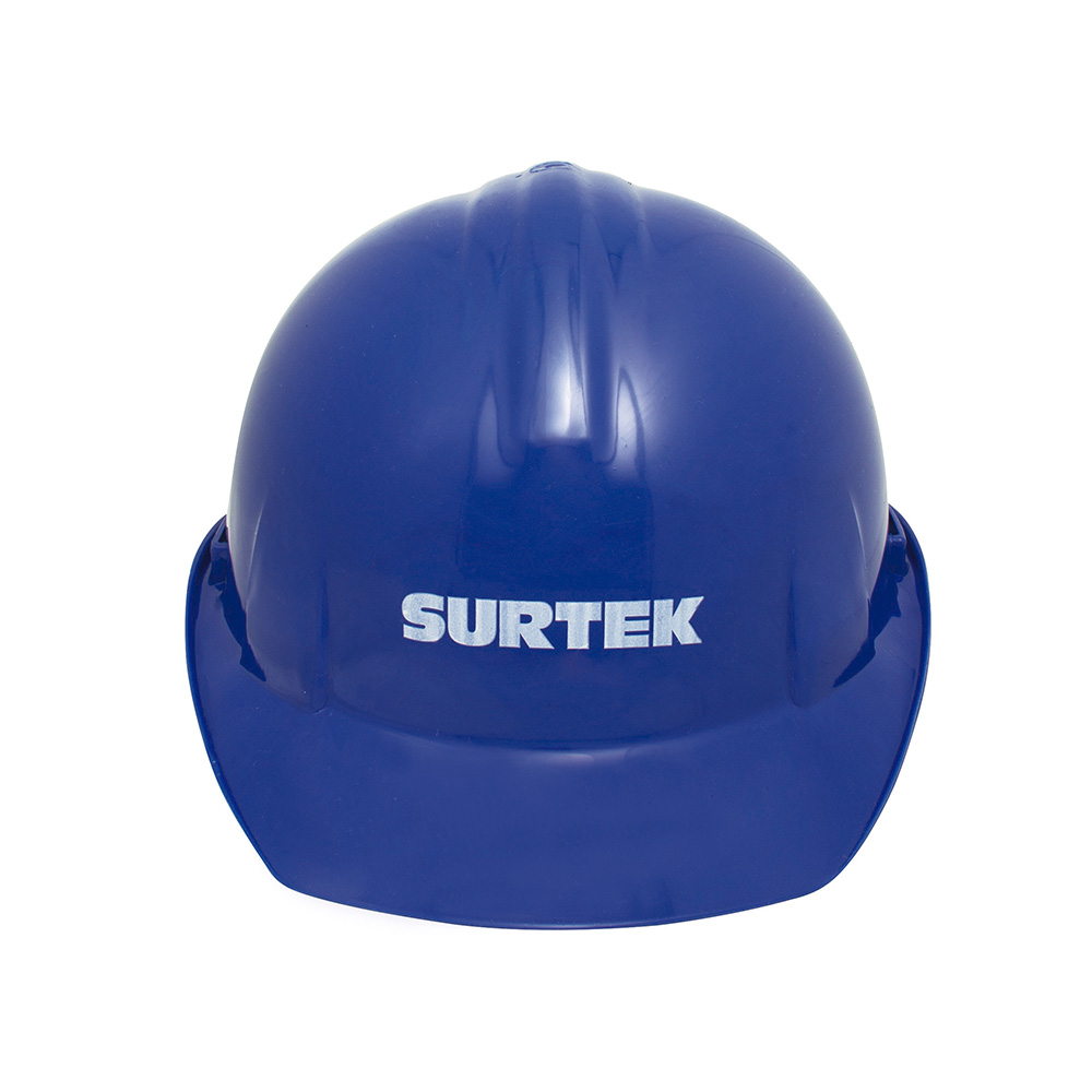 Casco de seguridad con ajuste de intervalos, color azul Surtek