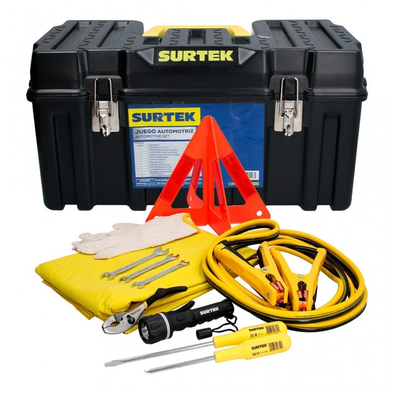Juego combinado de herramienta automotriz 12 piezas, con caja plástica CPS20 Surtek