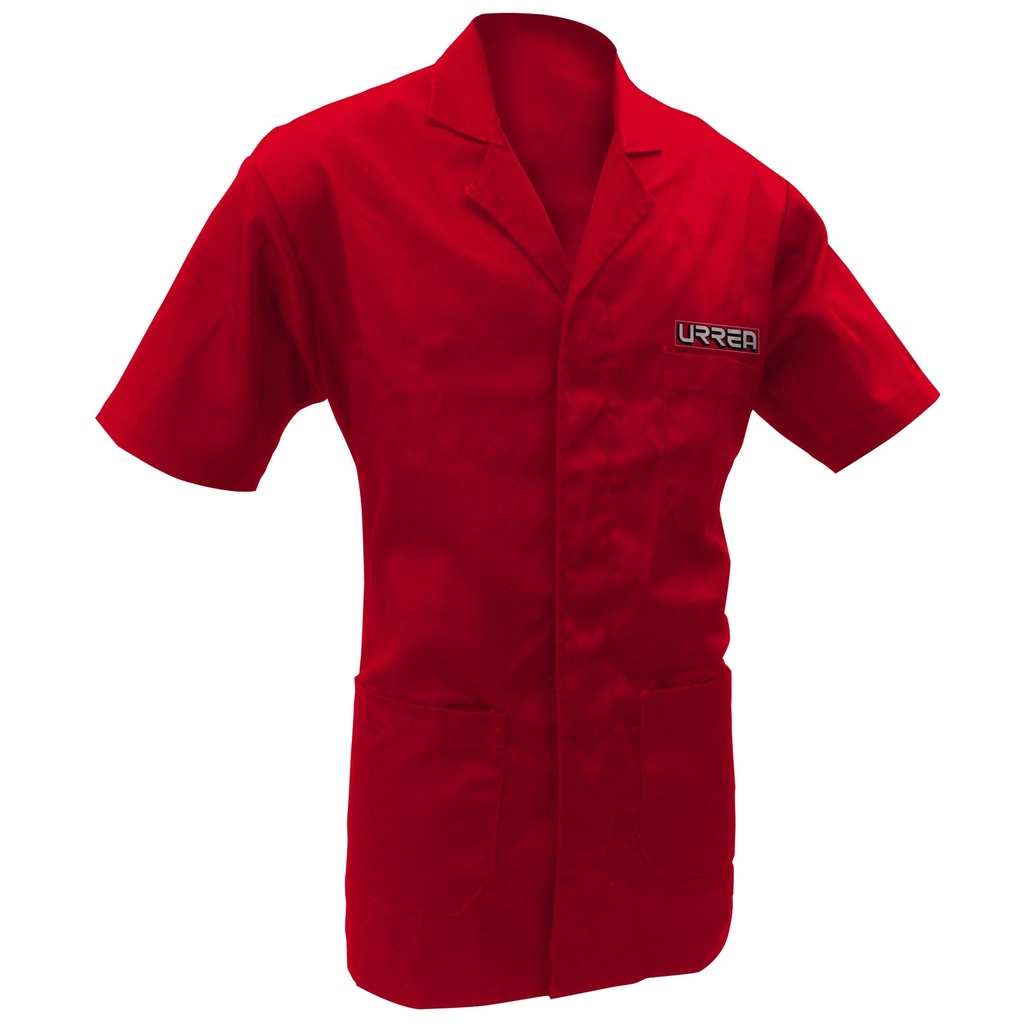 Bata color rojo talla G Urrea