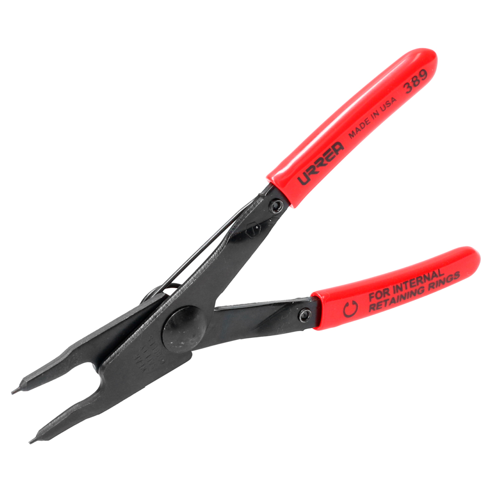 Pinza para anillos de retención con mango rubber grip fijas tipo interno ángulo de 0° Urrea