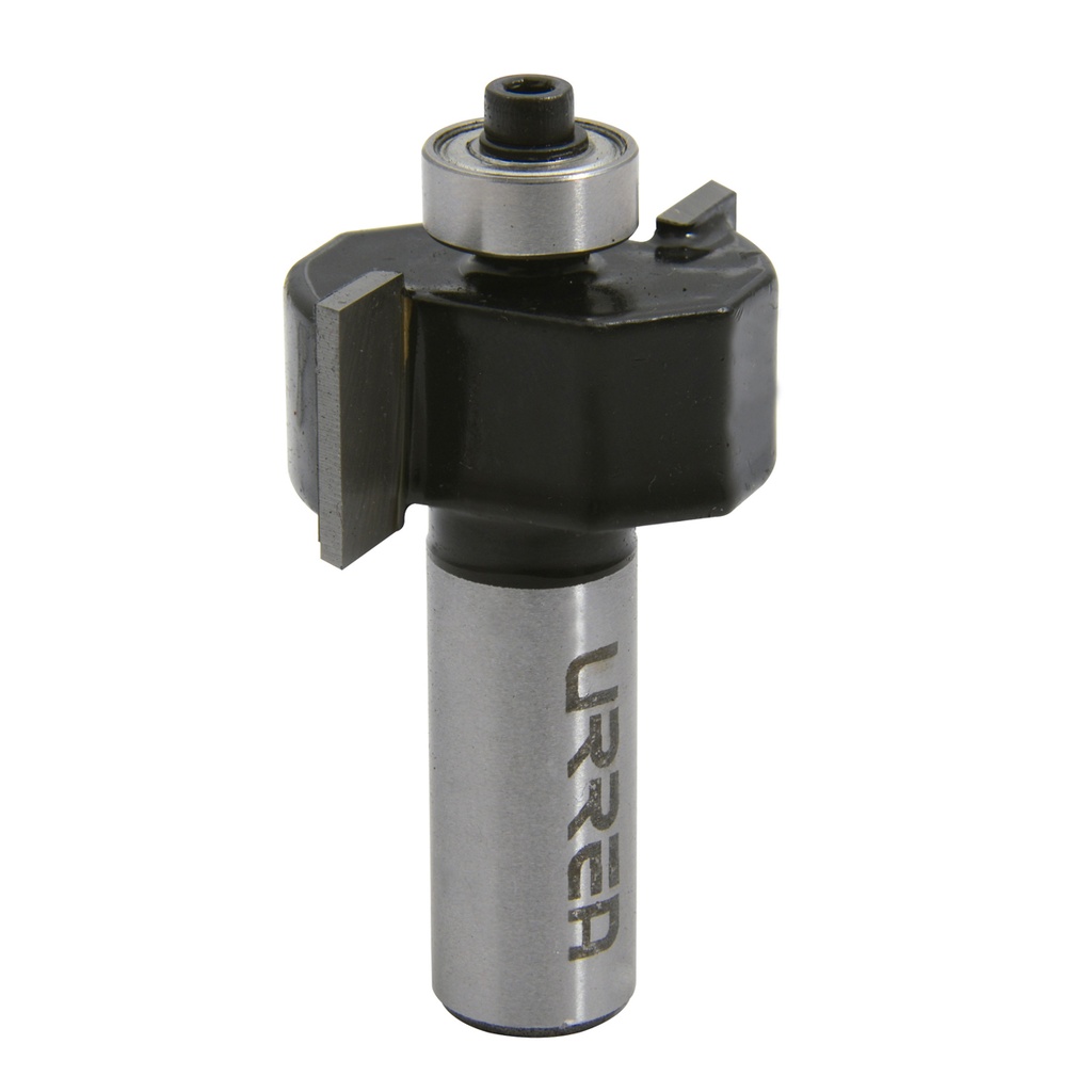 Broca para router de acero pecho de paloma con balero 1-3/8" zanco de 1/4" Urrea