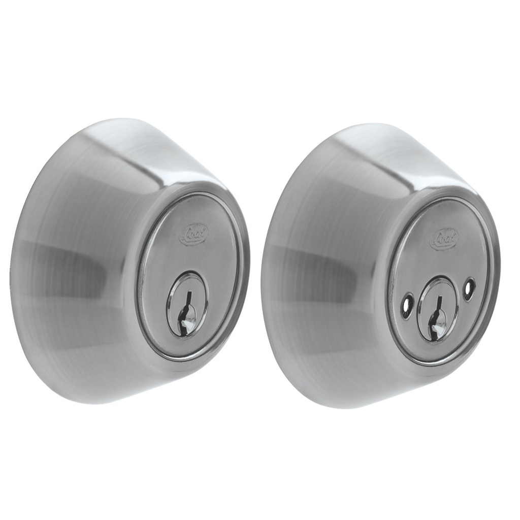 Cerrojo residencial función doble, níquel satinado, llave estándar, blíster Lock