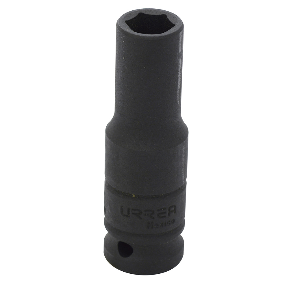 Dado de impacto largo cuadro de 1/2", 6 puntas, en pulgadas, 9/16" Urrea