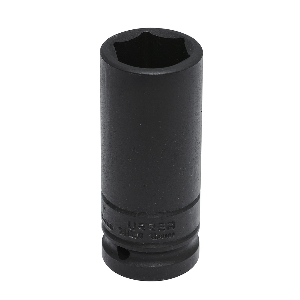 Dado de impacto largo pared delgada cuadro de 3/4", 6 puntas, en pulgadas, 1" Urrea