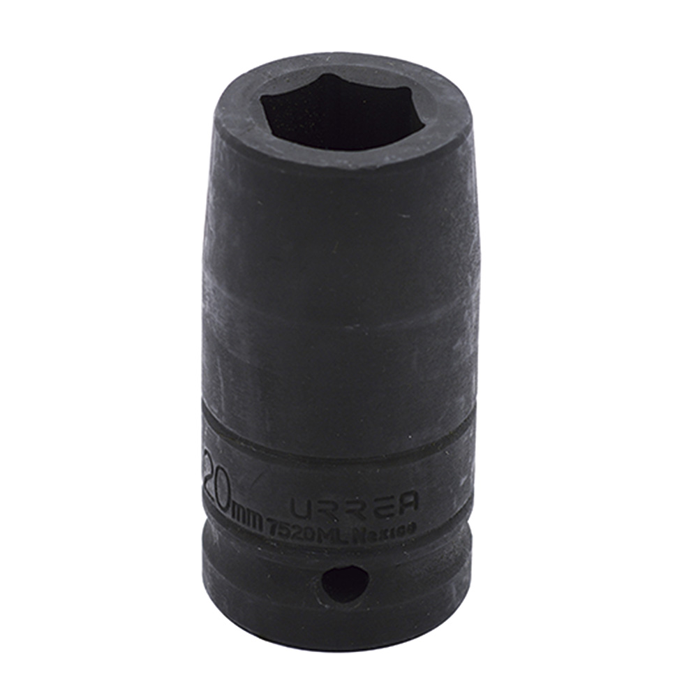 Dado de impacto largo cuadro de 3/4", 6 puntas, métrico, 20 mm Urrea