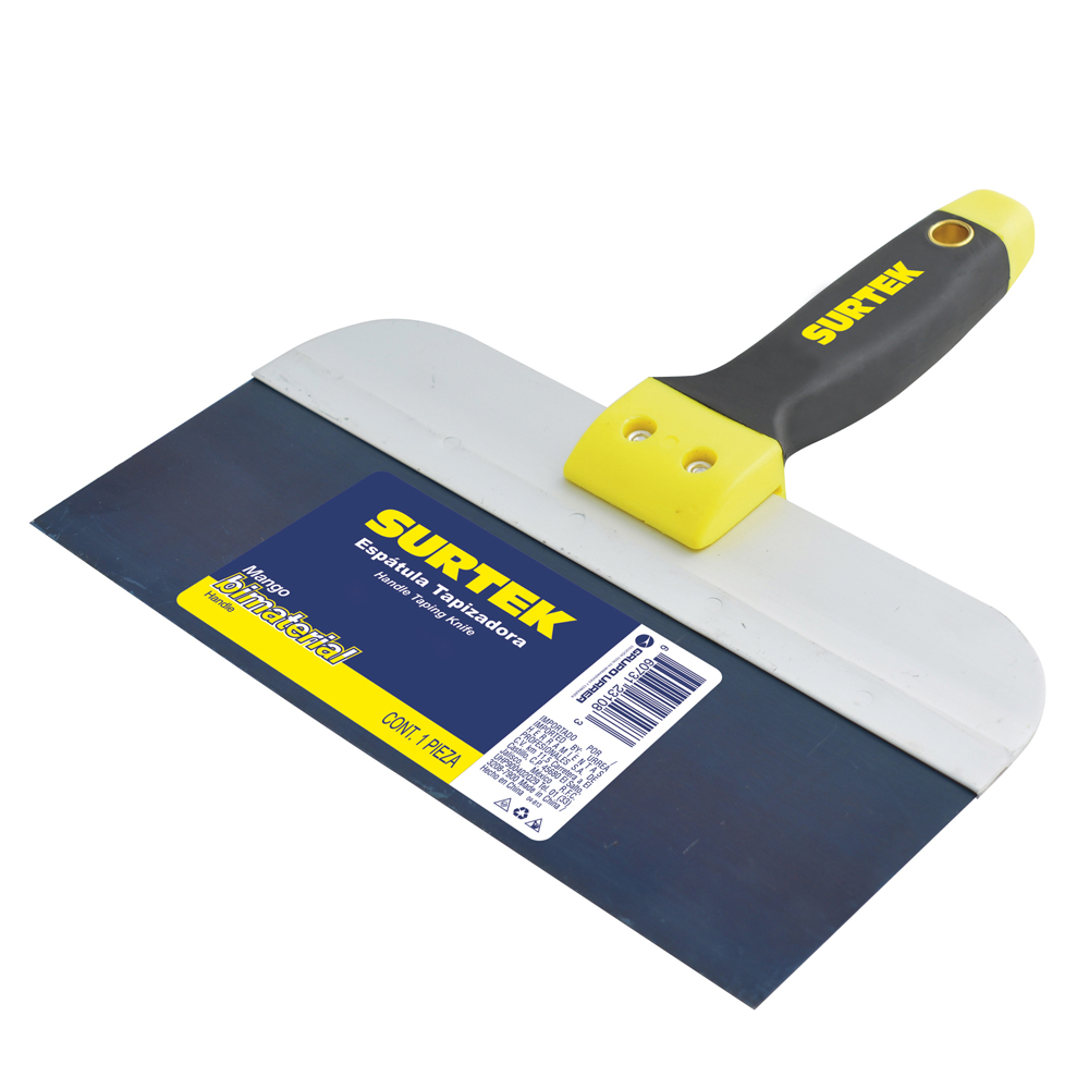 Espátula tapizadora de acero de alto carbón con mango bimaterial 12" Surtek