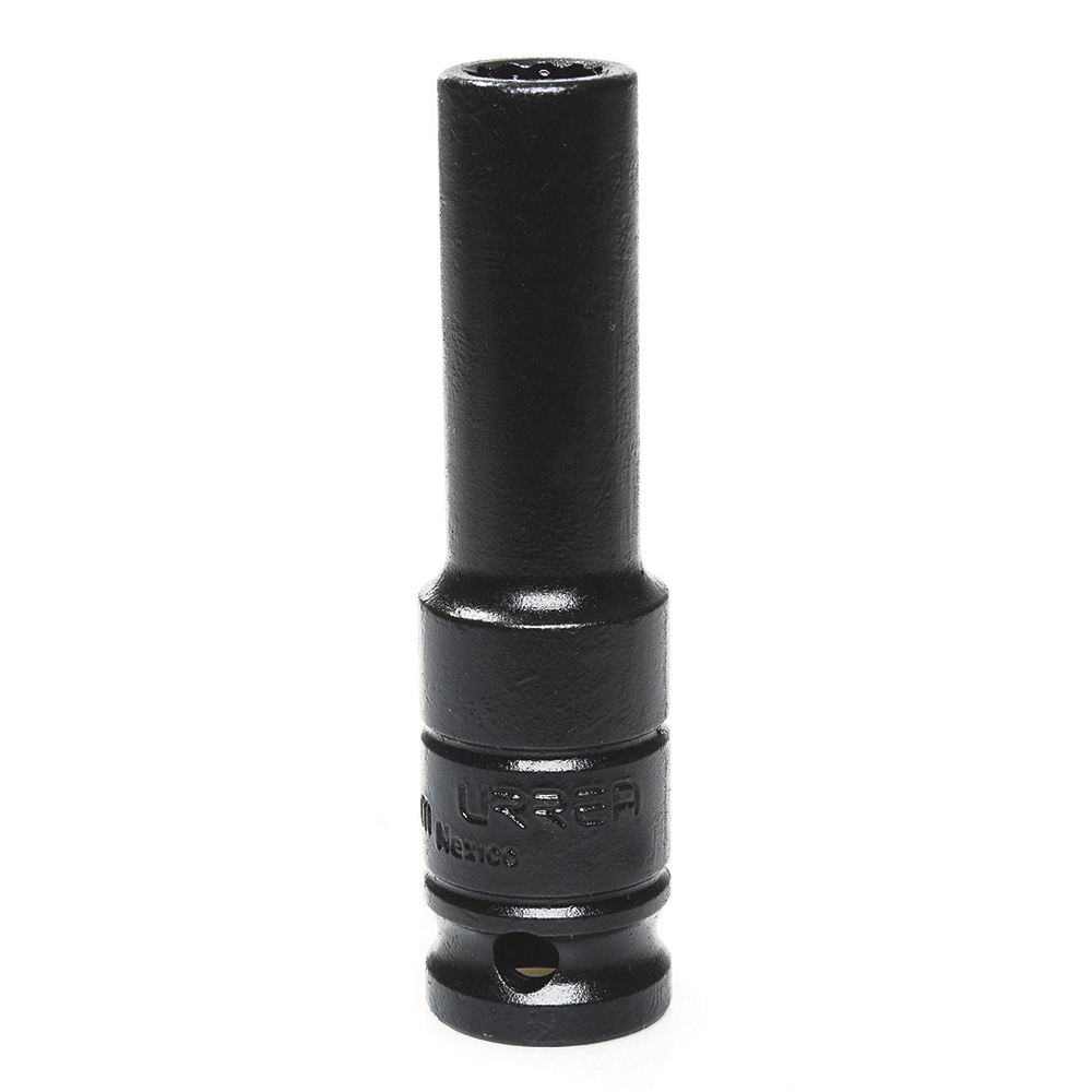 Dado de impacto largo cuadro de 1/2", 12 puntas, métrico, 10 mm Urrea