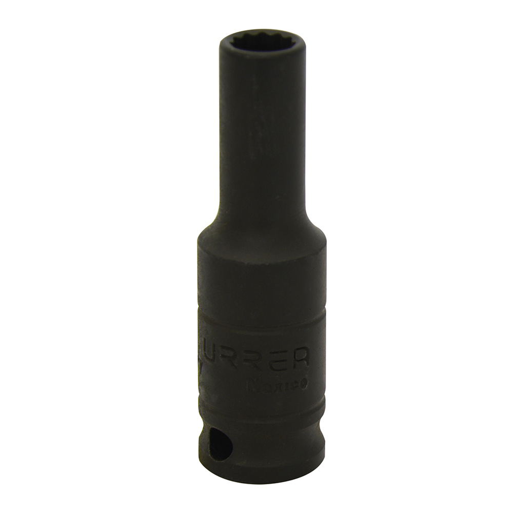Dado de impacto largo cuadro de 3/8", 12 puntas, en pulgadas, 5/16" Urrea