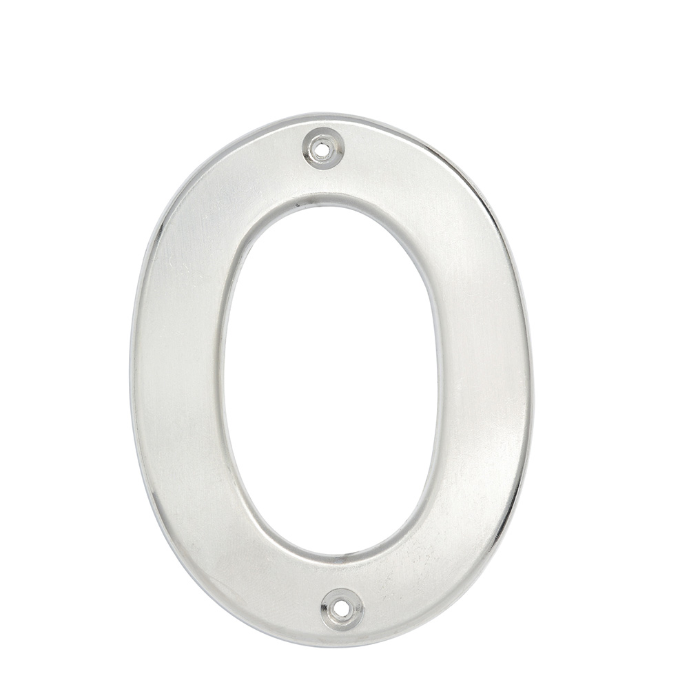Número 0 bold 4" níquel satinado Lock