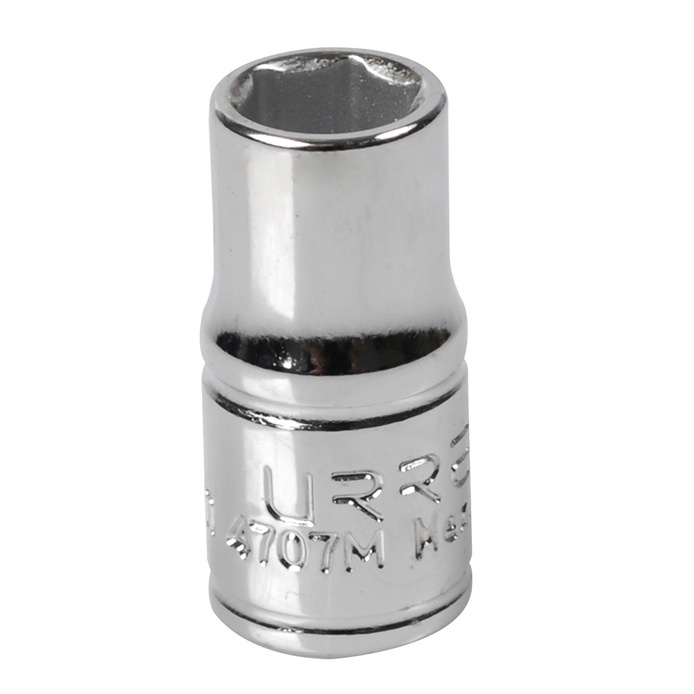 Dado cuadro de 1/4", 6 puntas, métrico, 7 mm Urrea