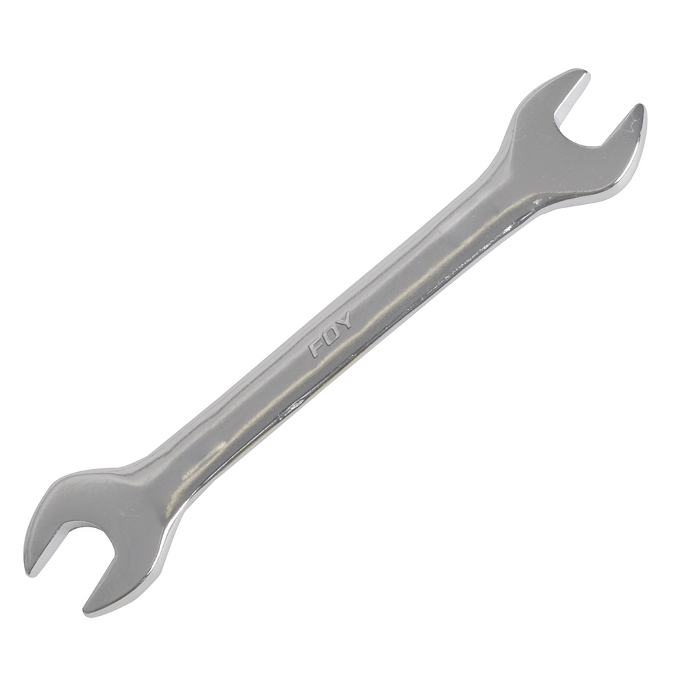 Llave española pulido espejo en pulgadas, 1/2" x 9/16" Foy