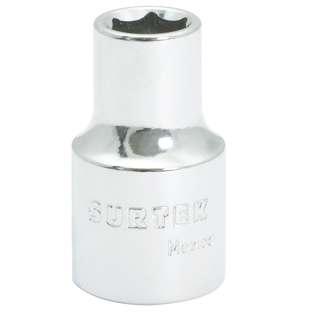 Dado cuadro de 1/2", 6 puntas, métrico, 12 mm Surtek