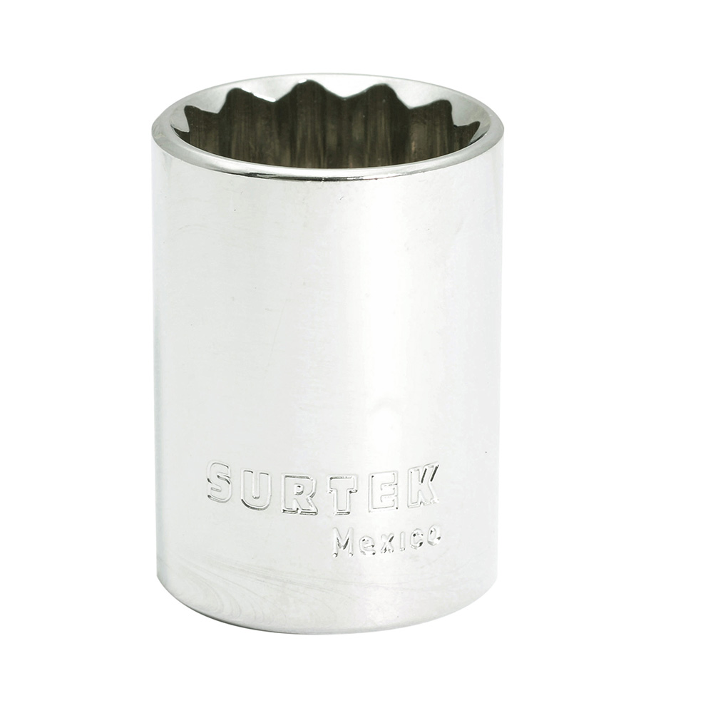 Dado en pulgadas cuadro de 1/2", 12 puntas, 11/16" Surtek