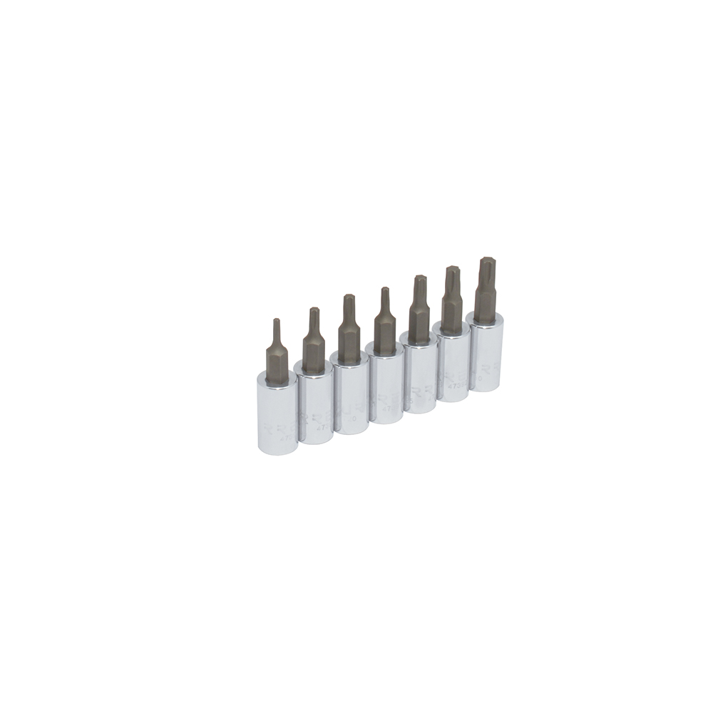 Juego de dados con punta torx cuadro de 1/4", 7 piezas Urrea