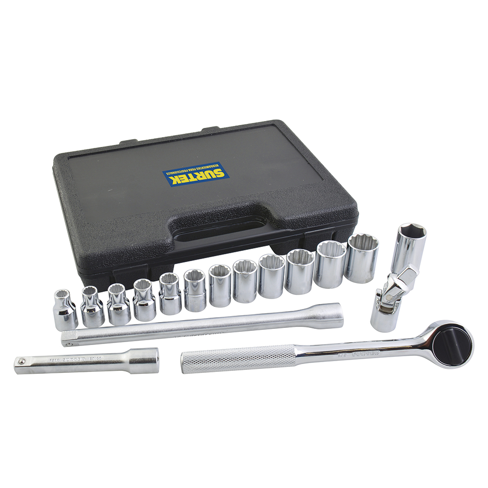 Juego de dados con punta torx cuadro de 1/2", 4 piezas Surtek