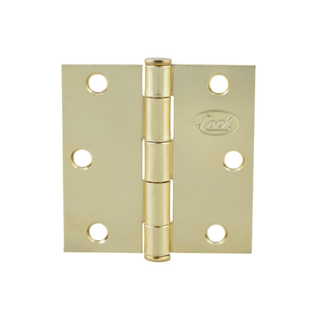 Bisagra cuadrada perno suelto de acero latón brillante 4" x 4" Lock