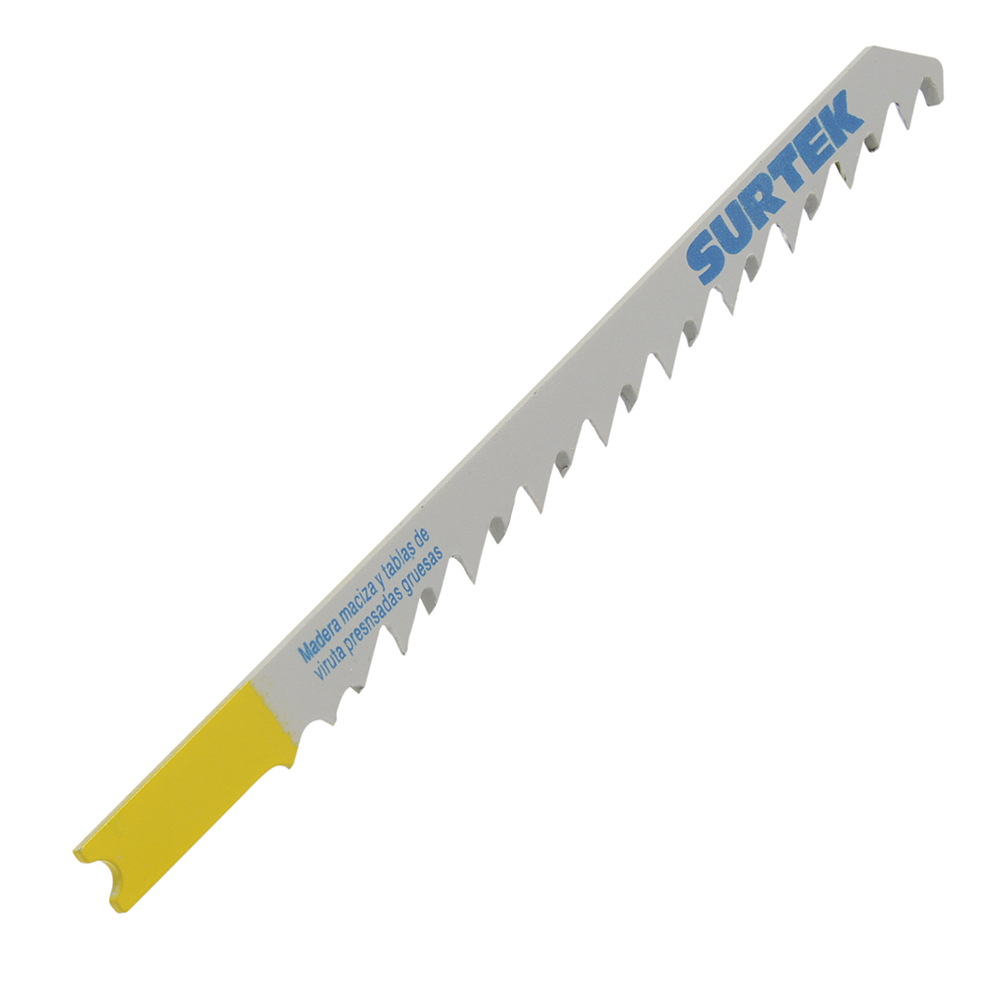 Segueta para sierra caladora zanco tipo U para corte recto, acabado grueso, 100 mm, 6 dpp Surtek