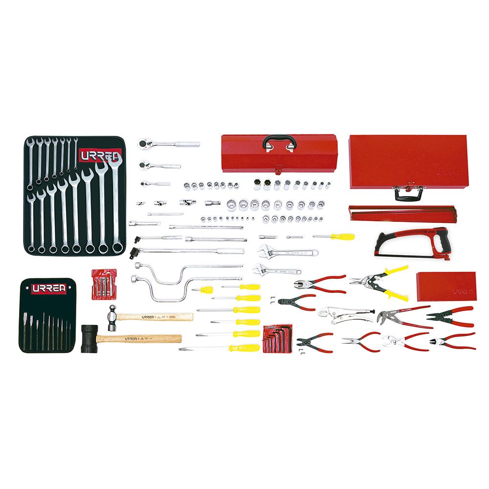 Juego básico industrial en pulgadas 124 piezas Urrea