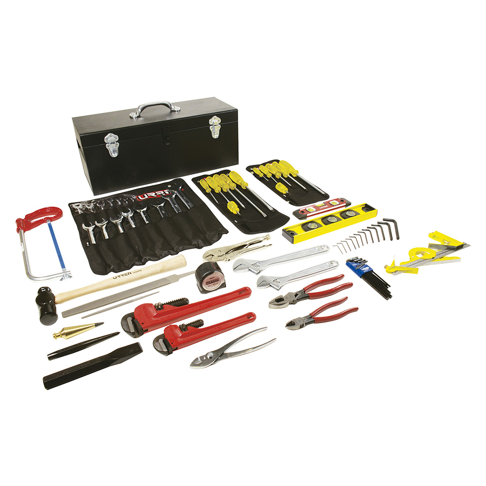 Juego básico industrial para instrumentista de montaje en pulgadas, 68 piezas caja D7C20 Urrea