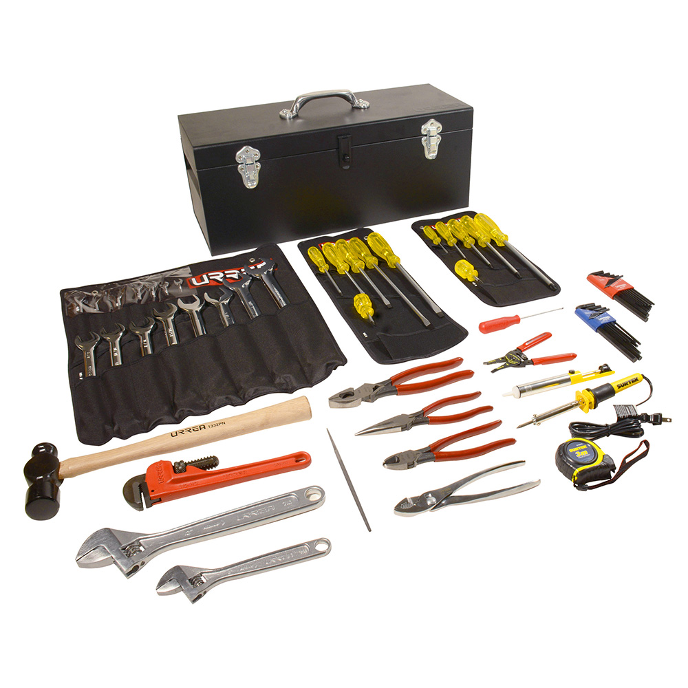 Juego básico industrial para instrumentista calibrador en pulgadas, 64 piezas caja D7C20 Urrea