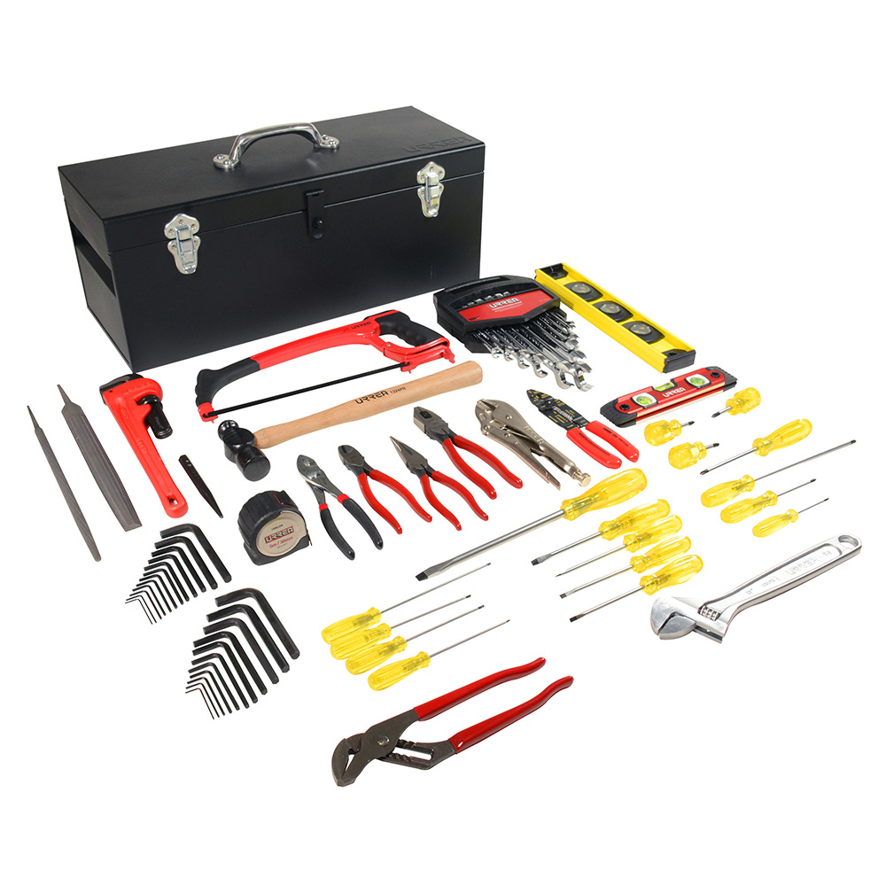 Juego básico industrial para eléctrico en pulgadas 65 piezas, con caja D7C20 Urrea