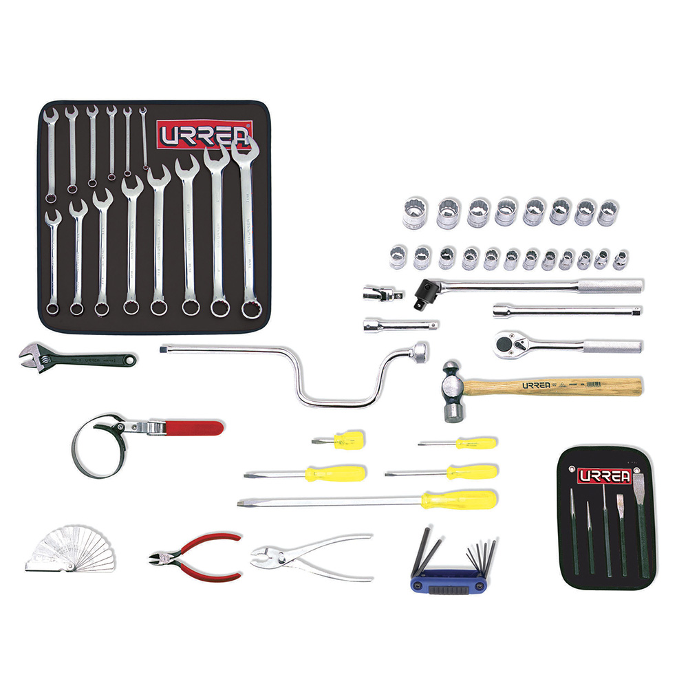 Juego básico automotriz métrico 57 piezas Urrea