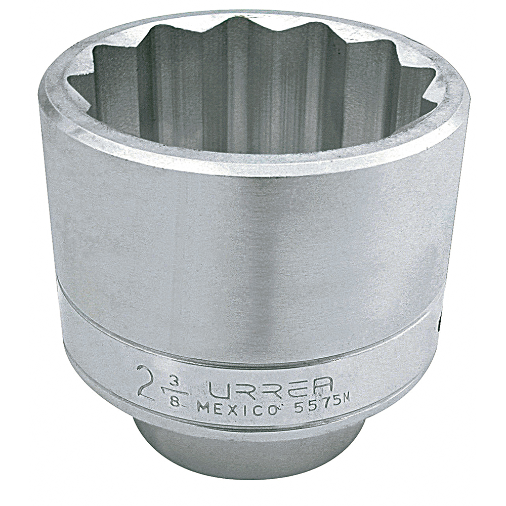 Dado cuadro de 1", 12 puntas, métrico, 75mm Urrea