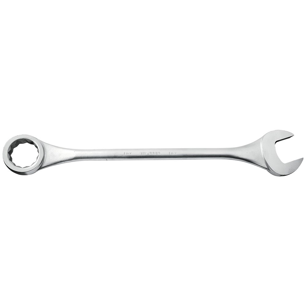Llave combinada jumbo satinada en pulgadas, 12 puntas, 2-3/4" Urrea
