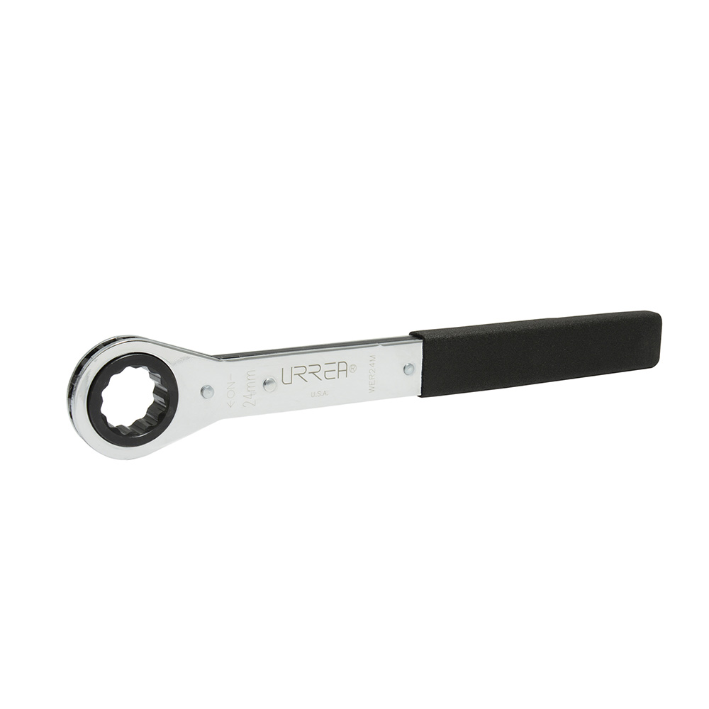 Llave de estrías pulido espejo plana de matraca métrica, 12 puntas, 30 mm Urrea