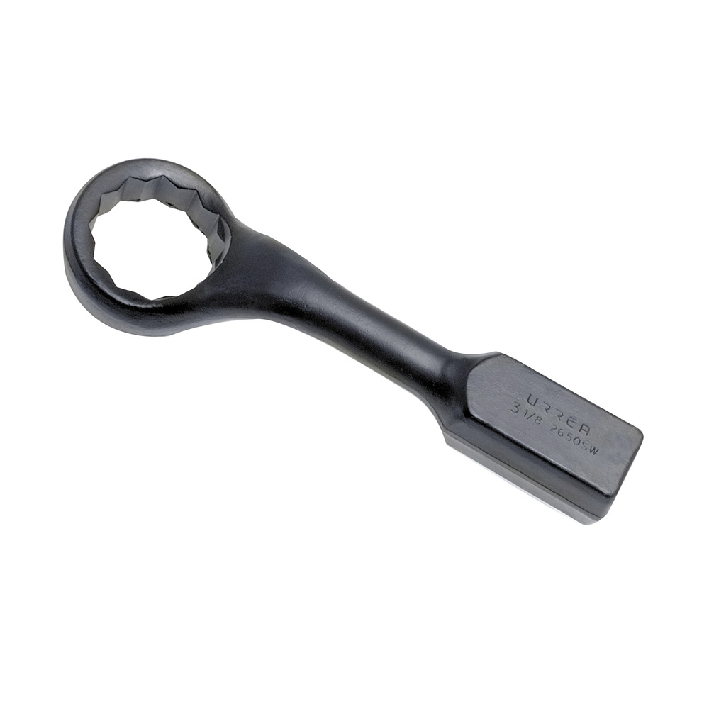 Llave de golpe acodada fosfatizada en pulgadas, 12 puntas, 3-1/8" Urrea