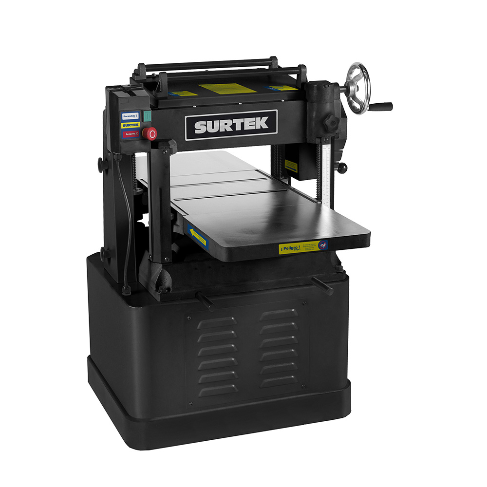 Cepillo estacionario 16" 3 HP 220 V, 5000 RPM Surtek