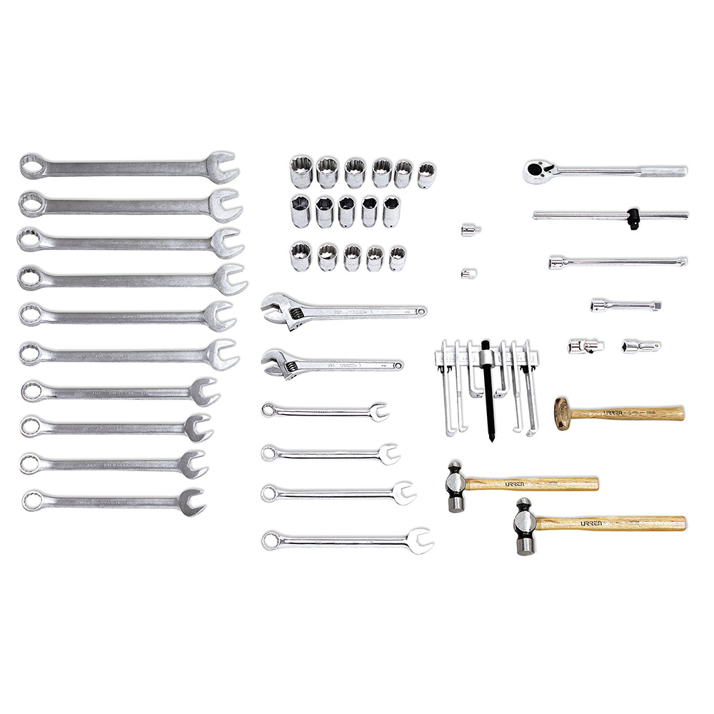 Juego básico industrial para mantenimiento pesado en pulgadas 44 piezas Urrea