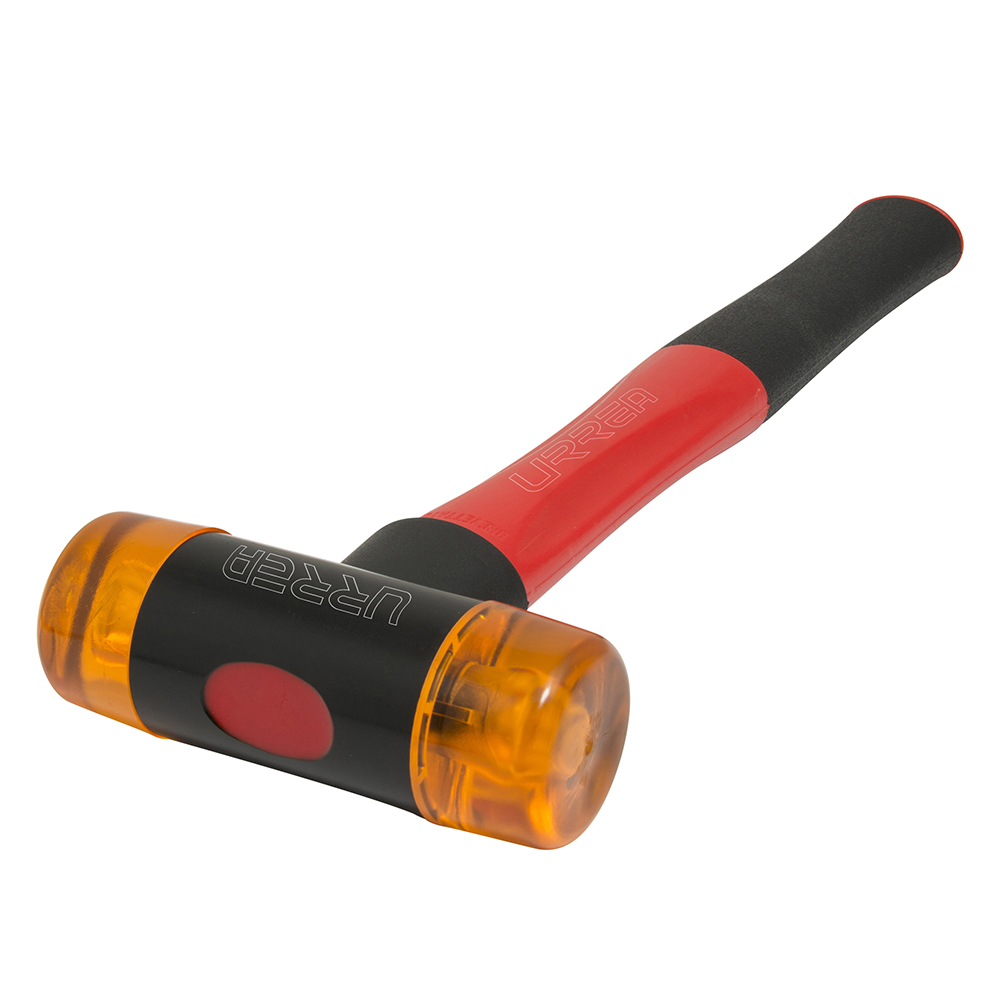 Martillo con tapas plásticas intercambiables con mango anti-vibración, 13 oz Urrea