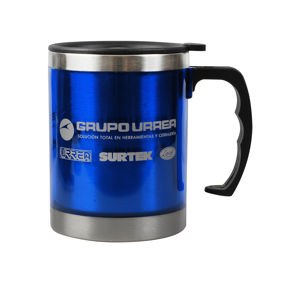 Taza térmica color azul de acero inoxidable 350 ml Surtek