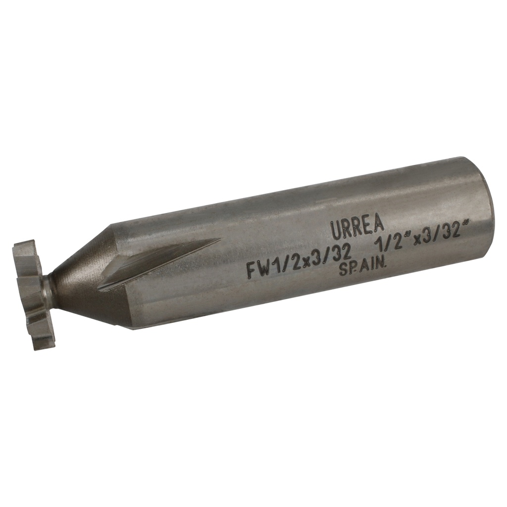Fresa tipo woodruff de acero 1/2" x 3/32" Urrea