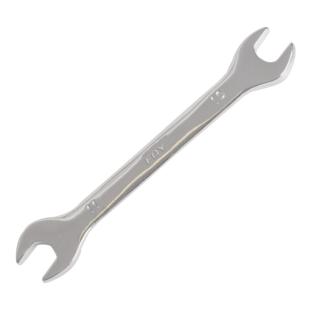 Llave española pulido espejo métrica, 10 x 11 mm Foy