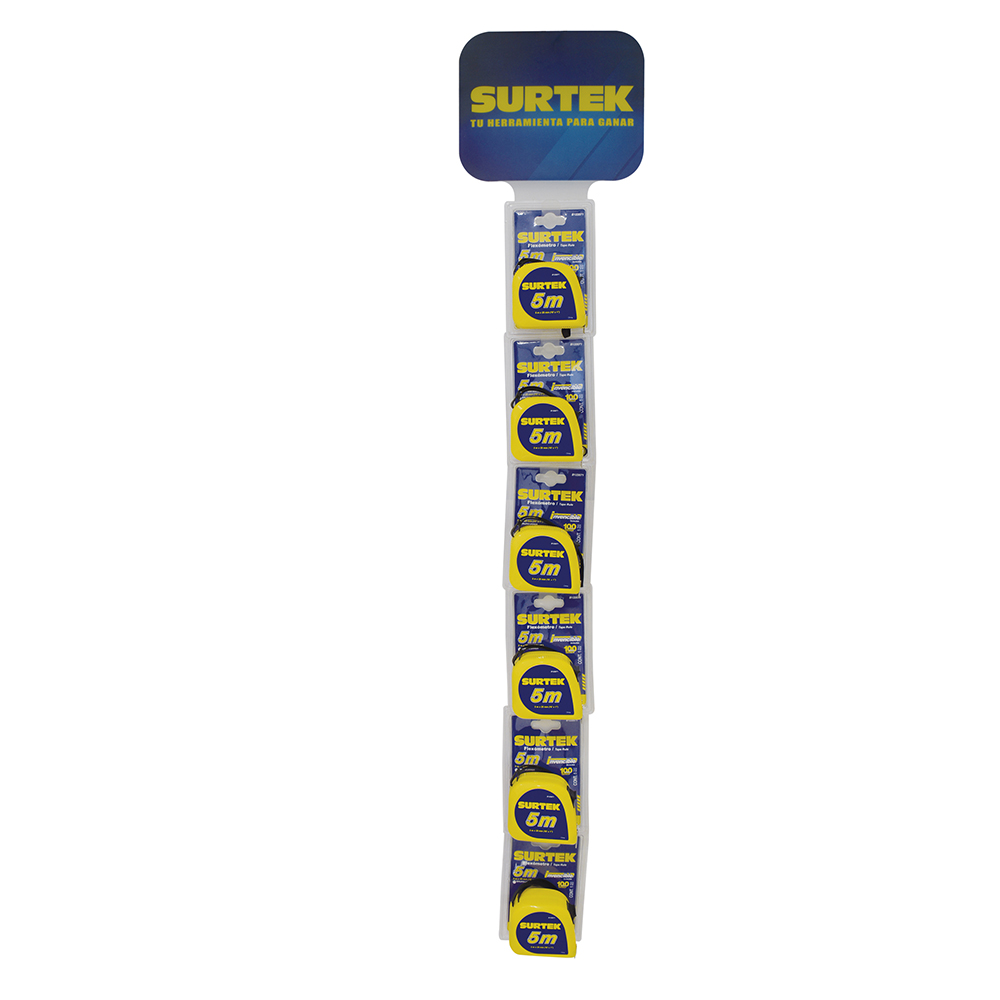Tira de impulso con flexómetros invencibles de 5 m, 13 piezas Surtek