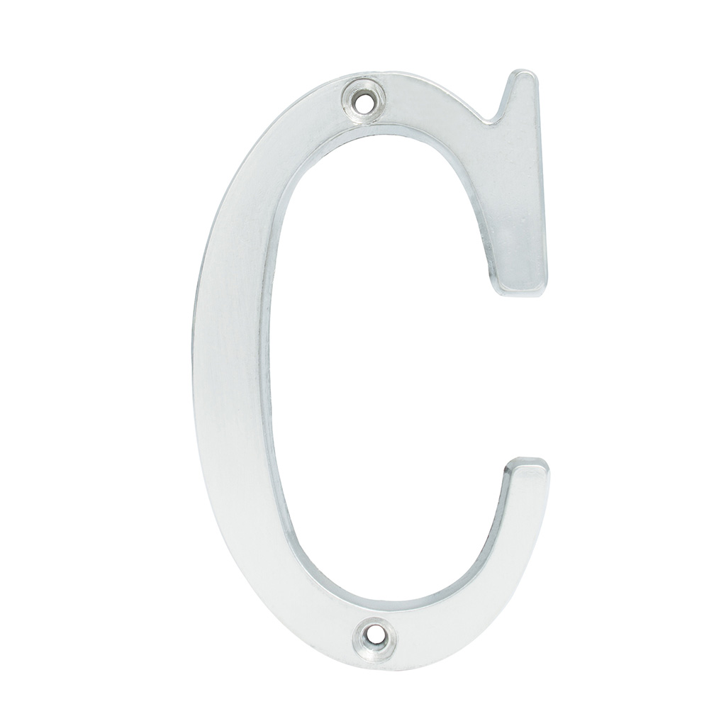 Letra C slim 4" níquel satinado Lock